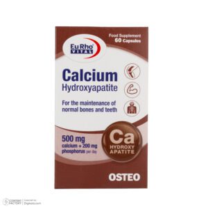 کپسول کلسیم هیدروکسی آپاتیت یوروویتال بسته 60 عددی