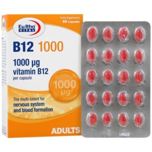 کپسول ب 12 یوروویتال - 1000میلی گرم بسته 60 عددی