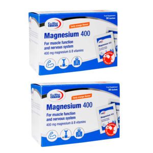 ساشه منیزیم 400 یوروویتال دو بسته 30 عددی