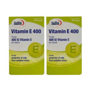 کپسول ویتامین ای 400 یوروویتال 100 گرم دو بسته 40 عددی